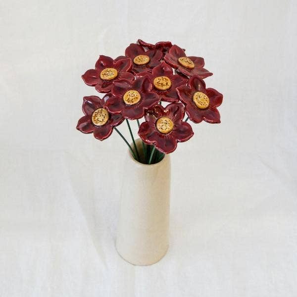 NaturoTheke - Wholesale Artificial Flowers - Petunia, diameter approx. 4-4.5 cm, stem 20 cm