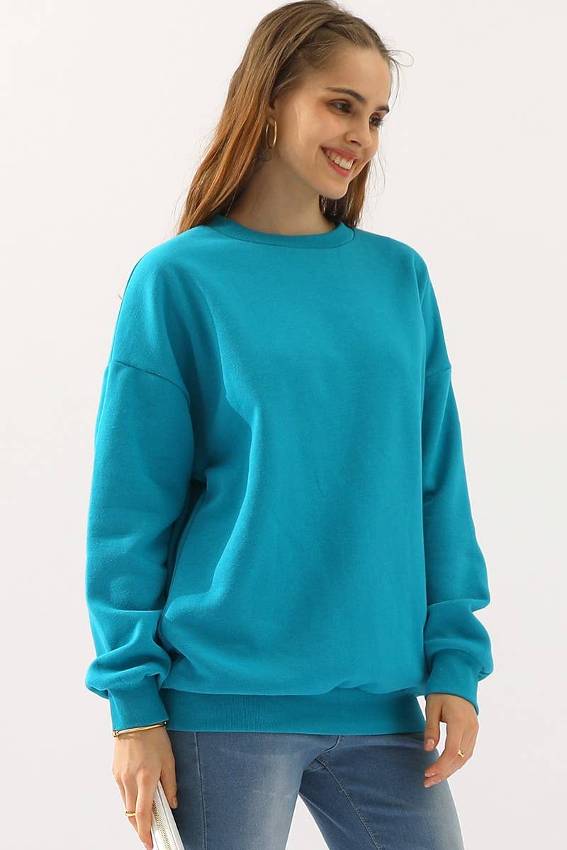 NINEXIS - Wholesale Sweatshirt - Women's - CWTTL902_CREW NECK LONG SLEEVE PULLOVER SWEATSHIRT TOPS16