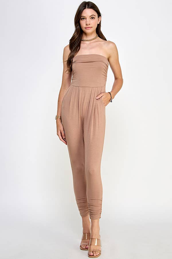 Heart & Hips – wholesale Jumpsuit – Women's – AR16435 - TUBE TOP W/SHIRRING JUMPSUIT14