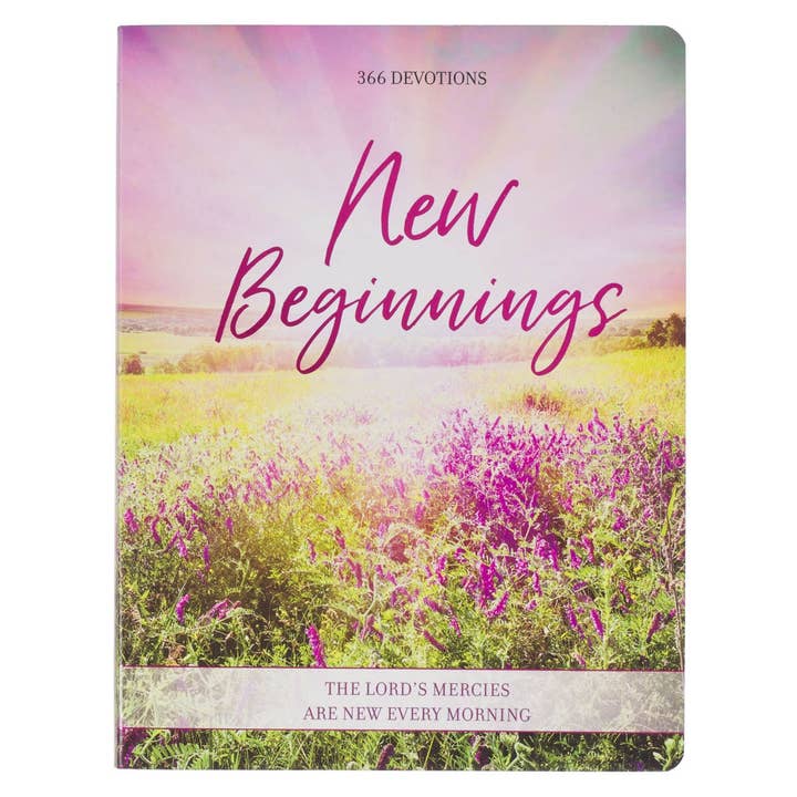 Devotional New Beginnings Pink Floral Softcover for wholesale by Christian Art Gifts
