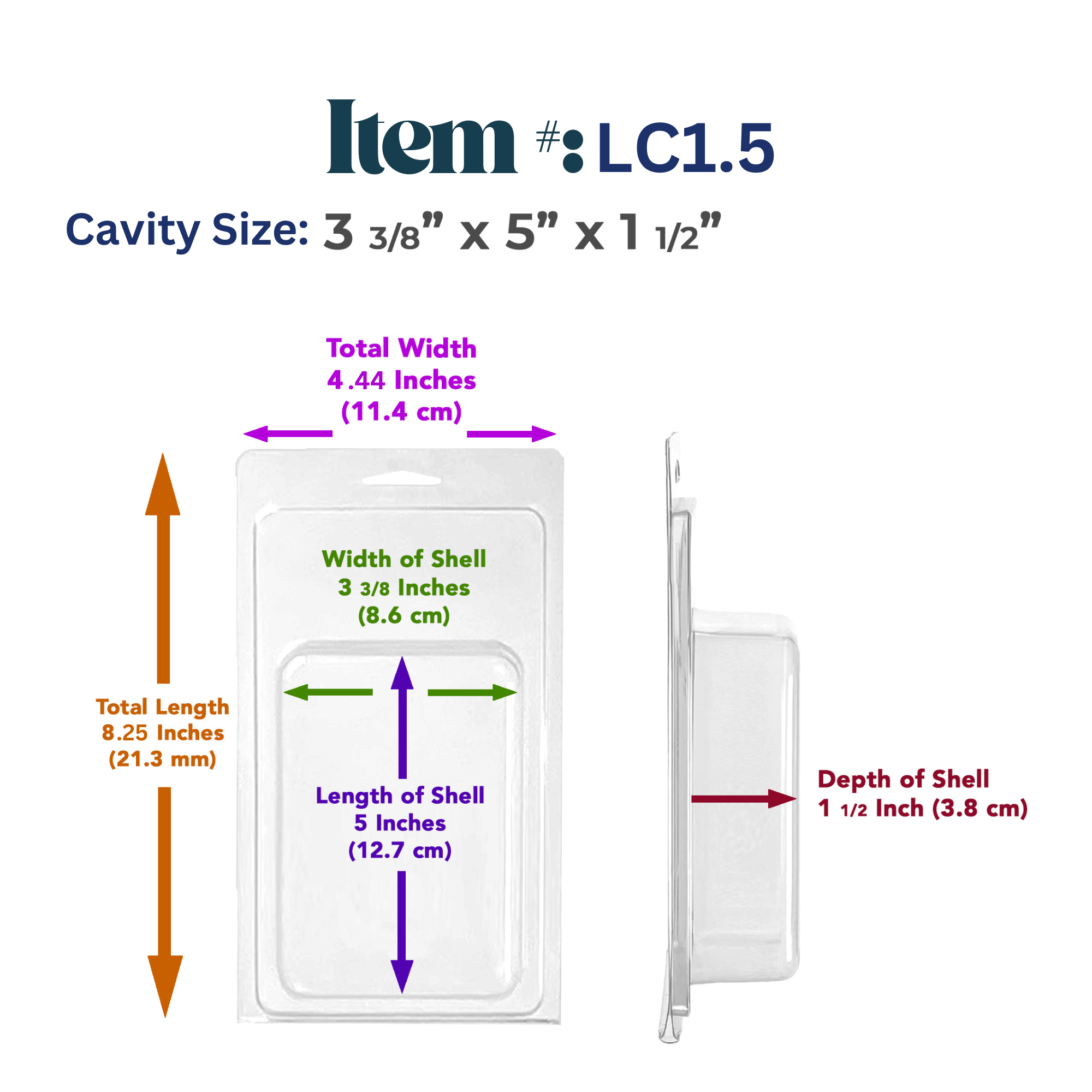 Vici Pack - Wholesale Retailer Display - Beauty & Wellness - Retail Display Clear Blister Packaging, Set of 25 10