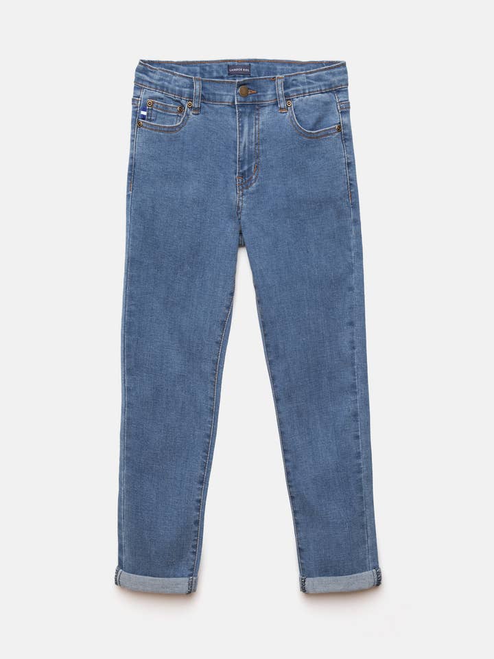 Einfache Denim-Hose (575602-45) für den Großhandel von Lanidor Kids