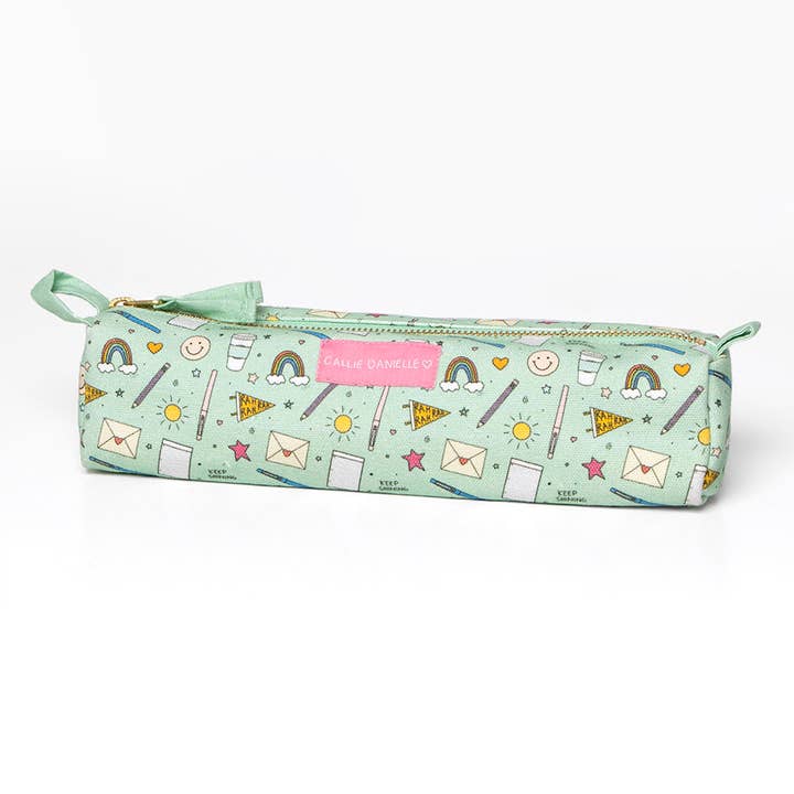 School Doodles Pencil Pouch for wholesale by Callie Danielle