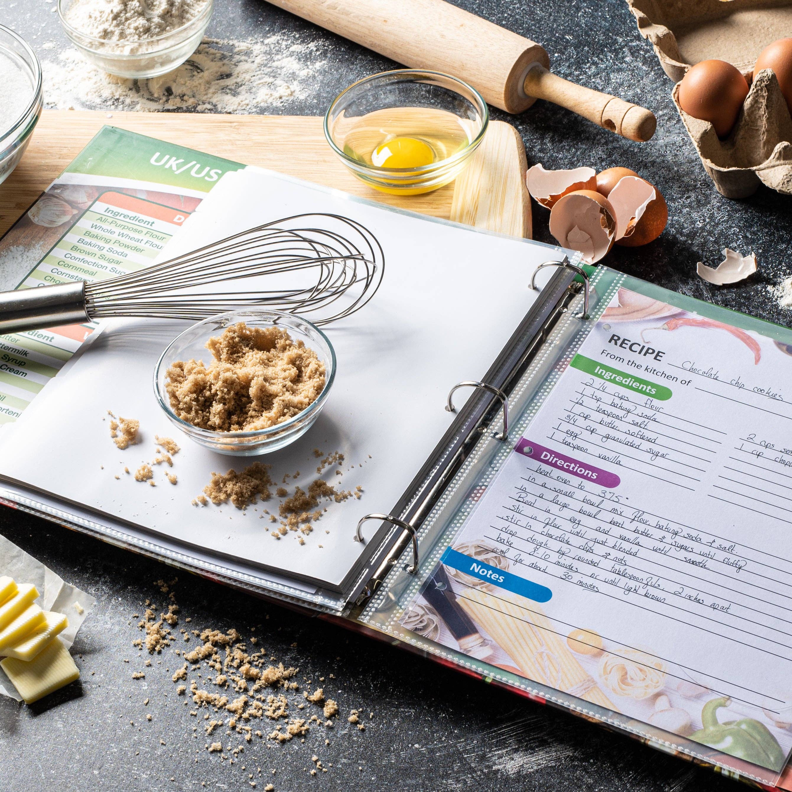 Keff Creations - Wholesale Cookbooks & Food - KEFF Recipe Book to Write in Your Own Recipes - 8.5x11 Recipe Binder Organizer with Blank Recipe Cards, Plastic Protector Sleeves, Divider &amp; Pen, DIY Cookbook Organizer for Kitchen &amp; Meal Planning3