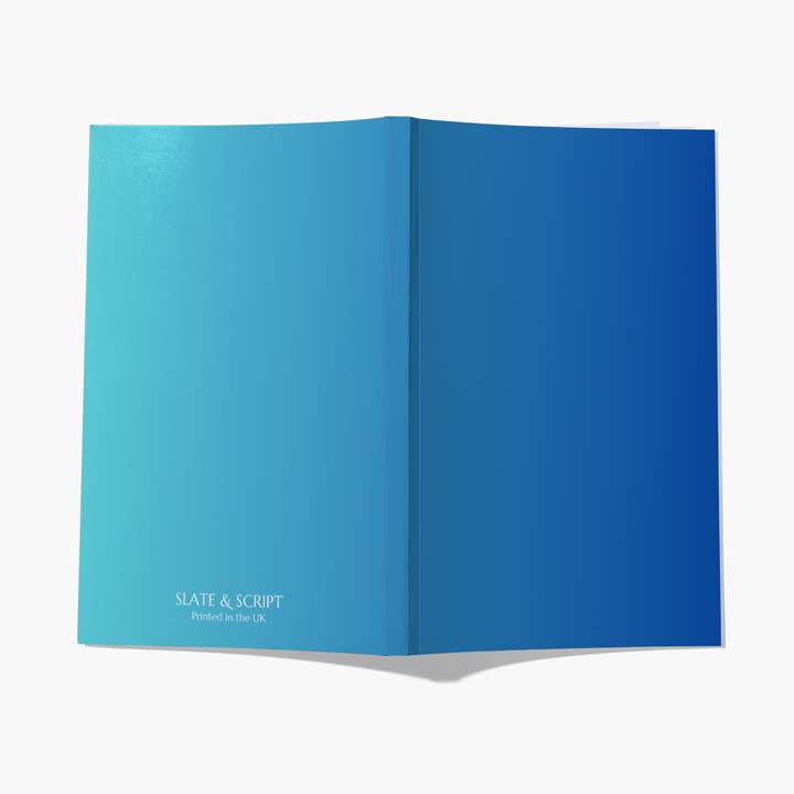 Cuaderno A5 'Ombre Blue' de Slate and Script, 80 páginas para venta al por mayor de Slate and Script