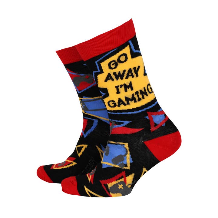 Go Away Estou Gaming - Meias de Bambu Homem por atacado de Smiling Faces
