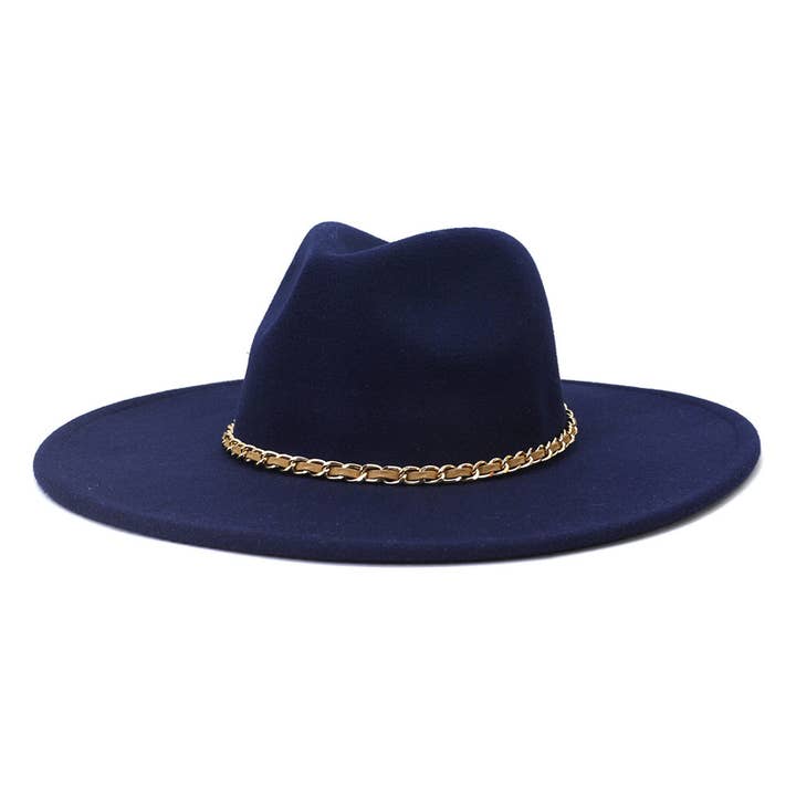 Suzie Q USA - Wholesale Fedora - Women's - Camel Chain Big Brim Peach Heart Top Hat30