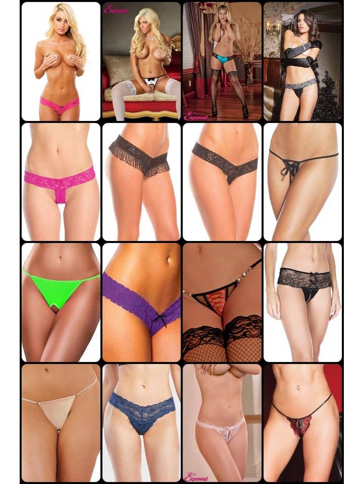 Lingerie Mart – wholesale Underwear – Women's – THONGPAK10 - Asst'd Thong/G-String Package - Ships in 1 Day!1