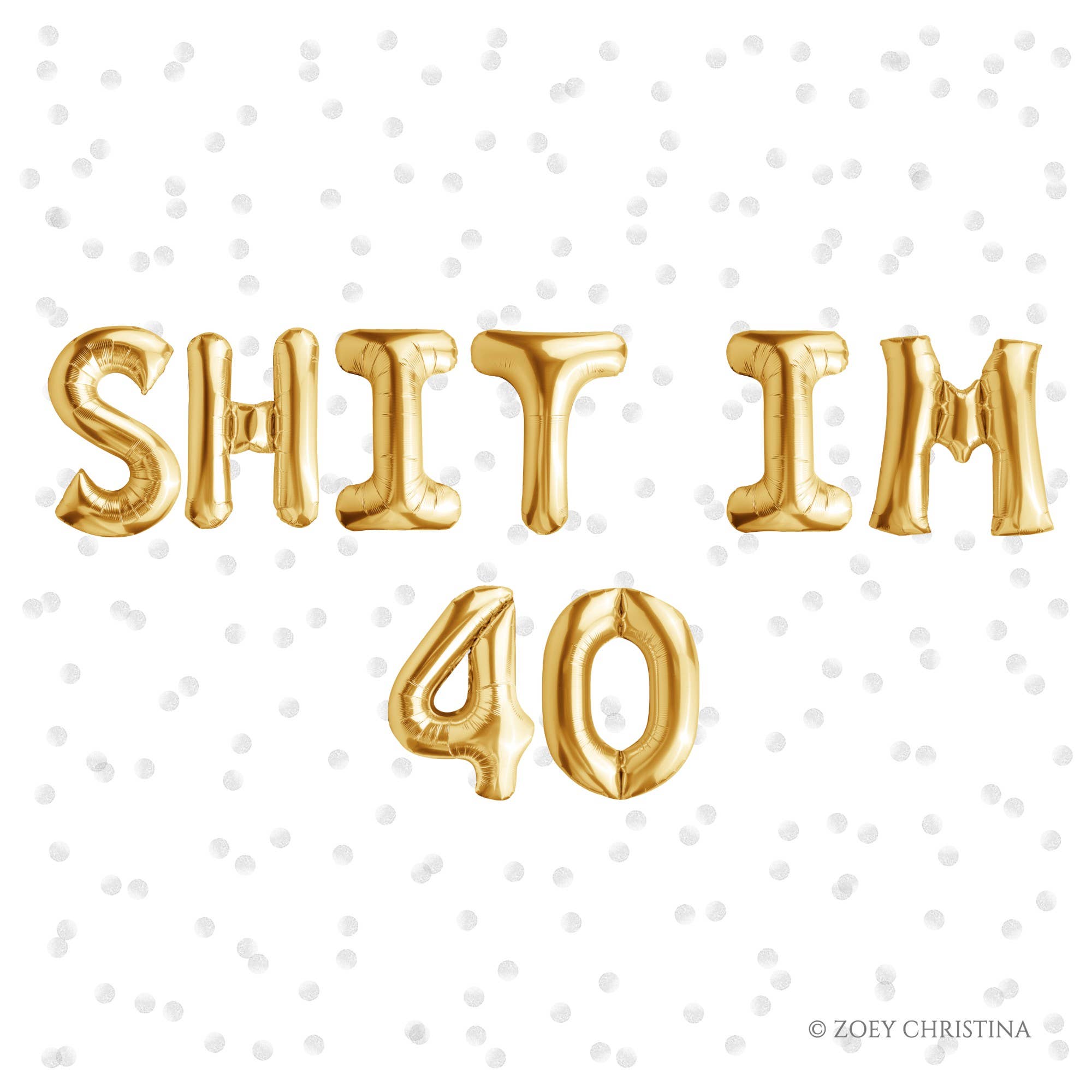 Zoey Christina – wholesale Partyskylt/-banderoll – SKIT IM 40 ballong banner10