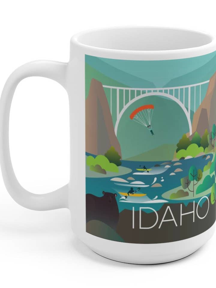 IDAHO KERAMISCHE MOK VAN 15 OZ voor wholesale door Max & Oscar