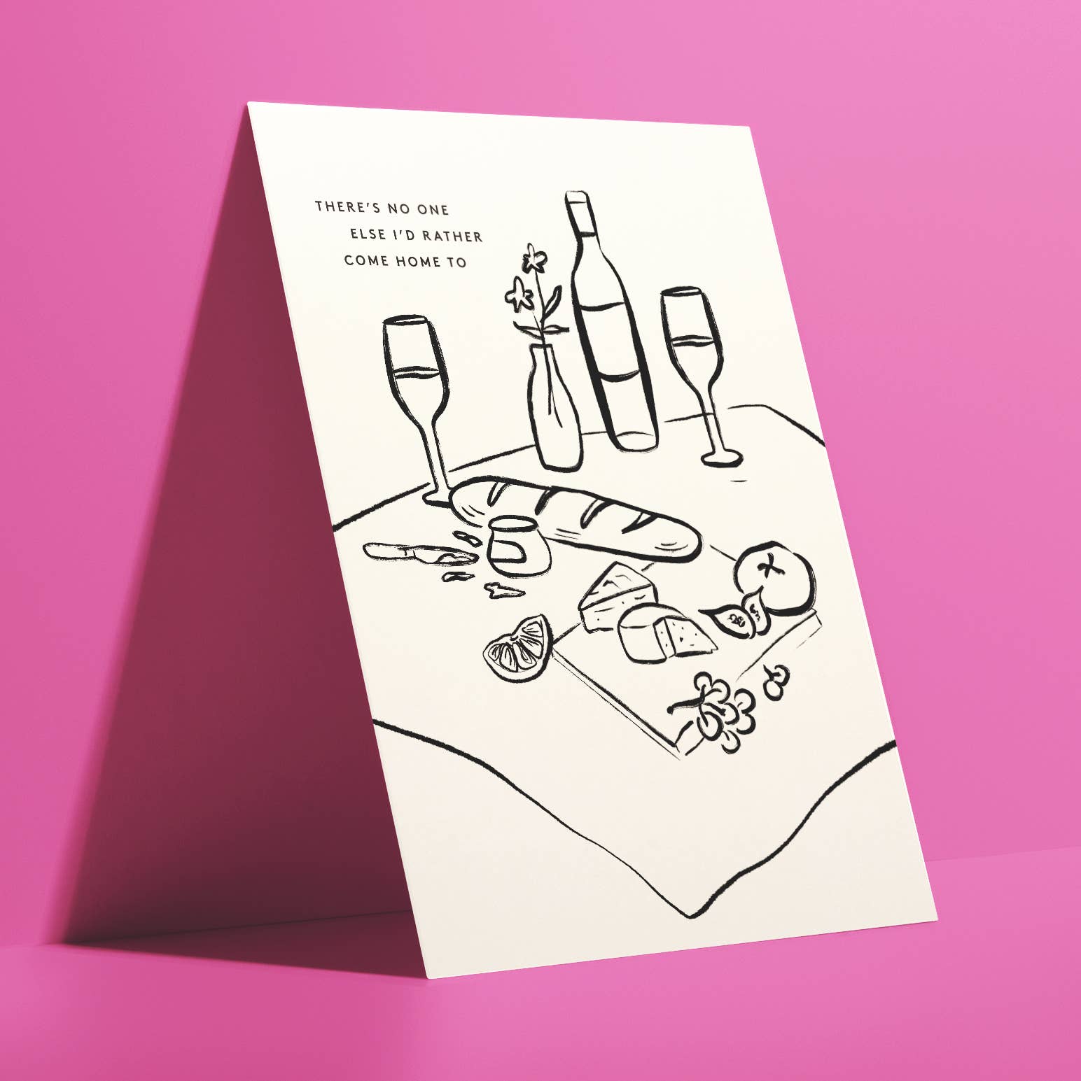 Ana Peake - Wholesale Love Card - There's No One Else I'd Rather Come Home to Valentine Card2