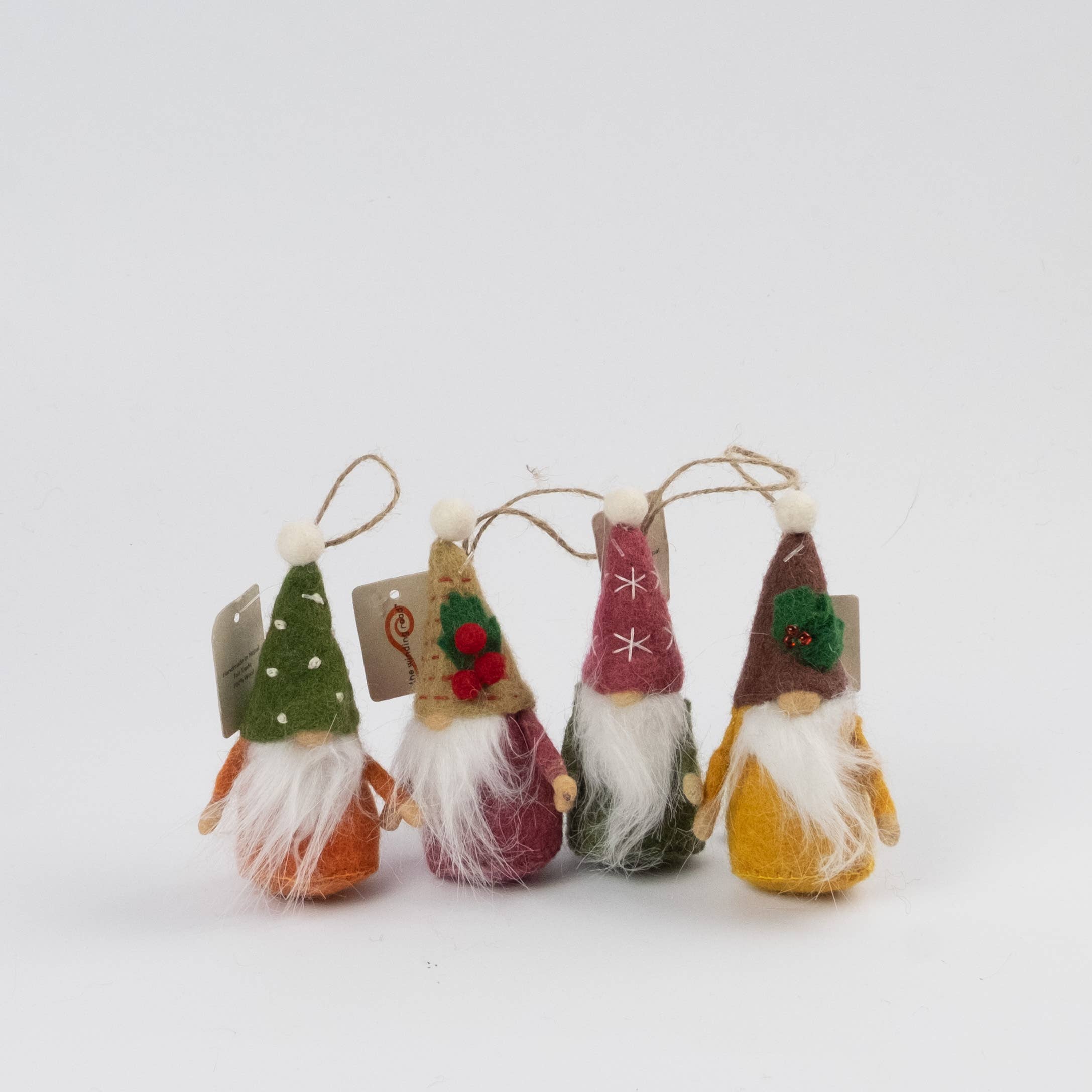 The Winding Road - Vente Lots de décorations - Ornements Lutins en Feutre, Lutin de Noël3