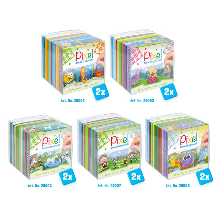 Pixelhobby - Wholesale DIY Craft Kit - Kids - Pixel Classic 3-Pack - Bestseller Bundle
