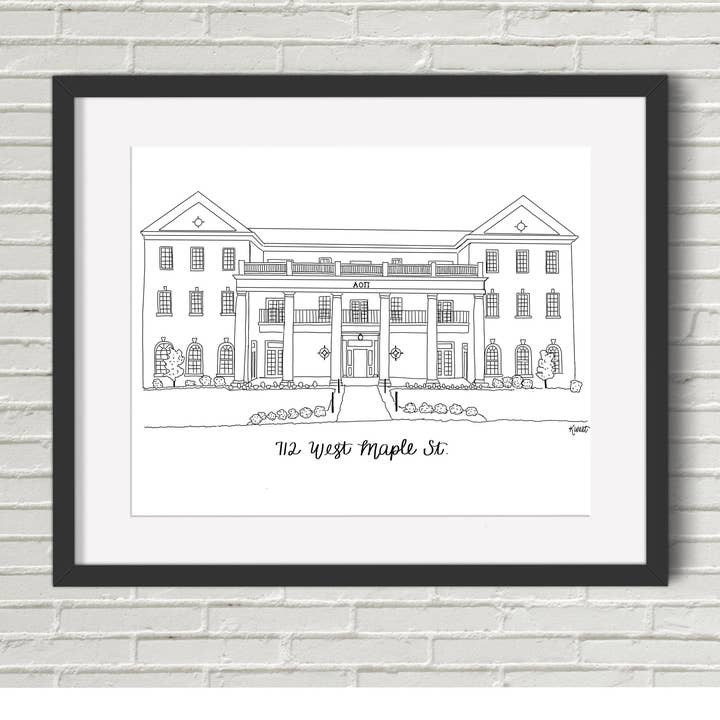 Alpha Omicron Pi Sorority House, Fayetteville Arkansas för wholesale av Art and Soul