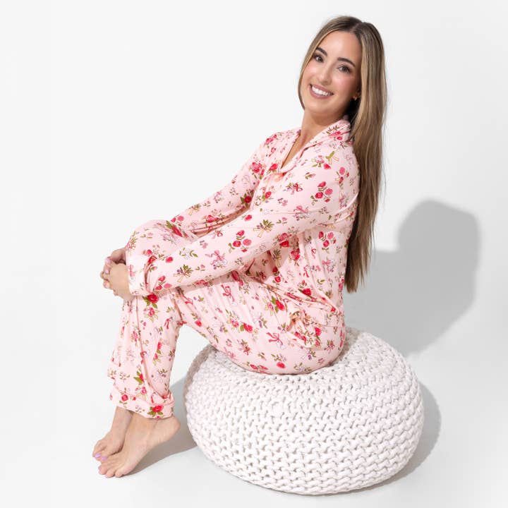 Bellabu Bear – wholesale Pyjamasset - Dam – Bows & Blooms Bambus Damernas Pyjamaset4