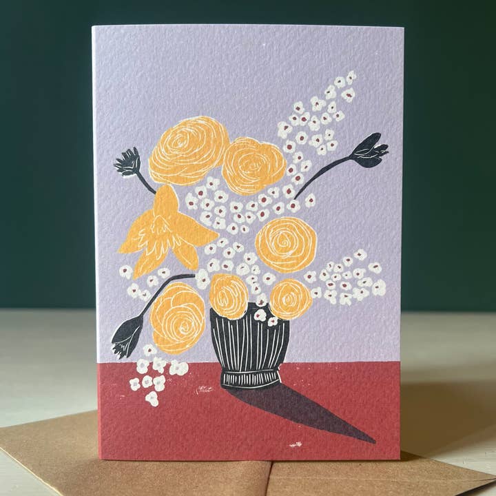 Luiza Holub - Wholesale Everyday Greeting Card - Spring Flowers Greeting Card