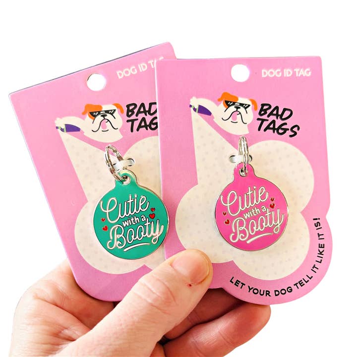 Bad Tags - Wholesale Pet Collar Charm - Cat/Dog - Cute Dog Collar Charm Personalized - Cutie with a Booty