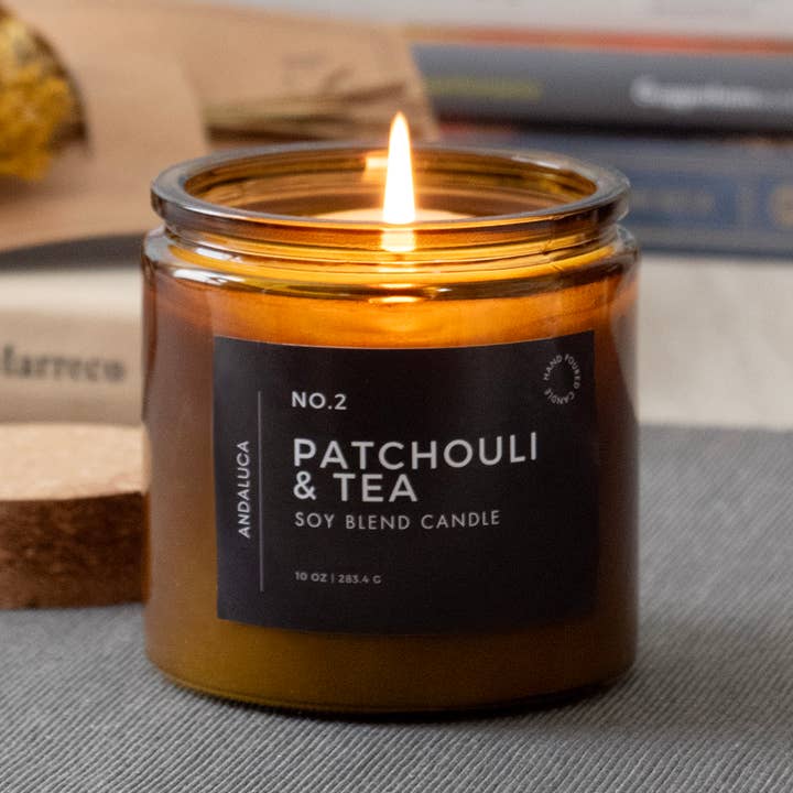 Andaluca - Wholesale Jar/Filled Candle - Patchouli & Tea Candle0