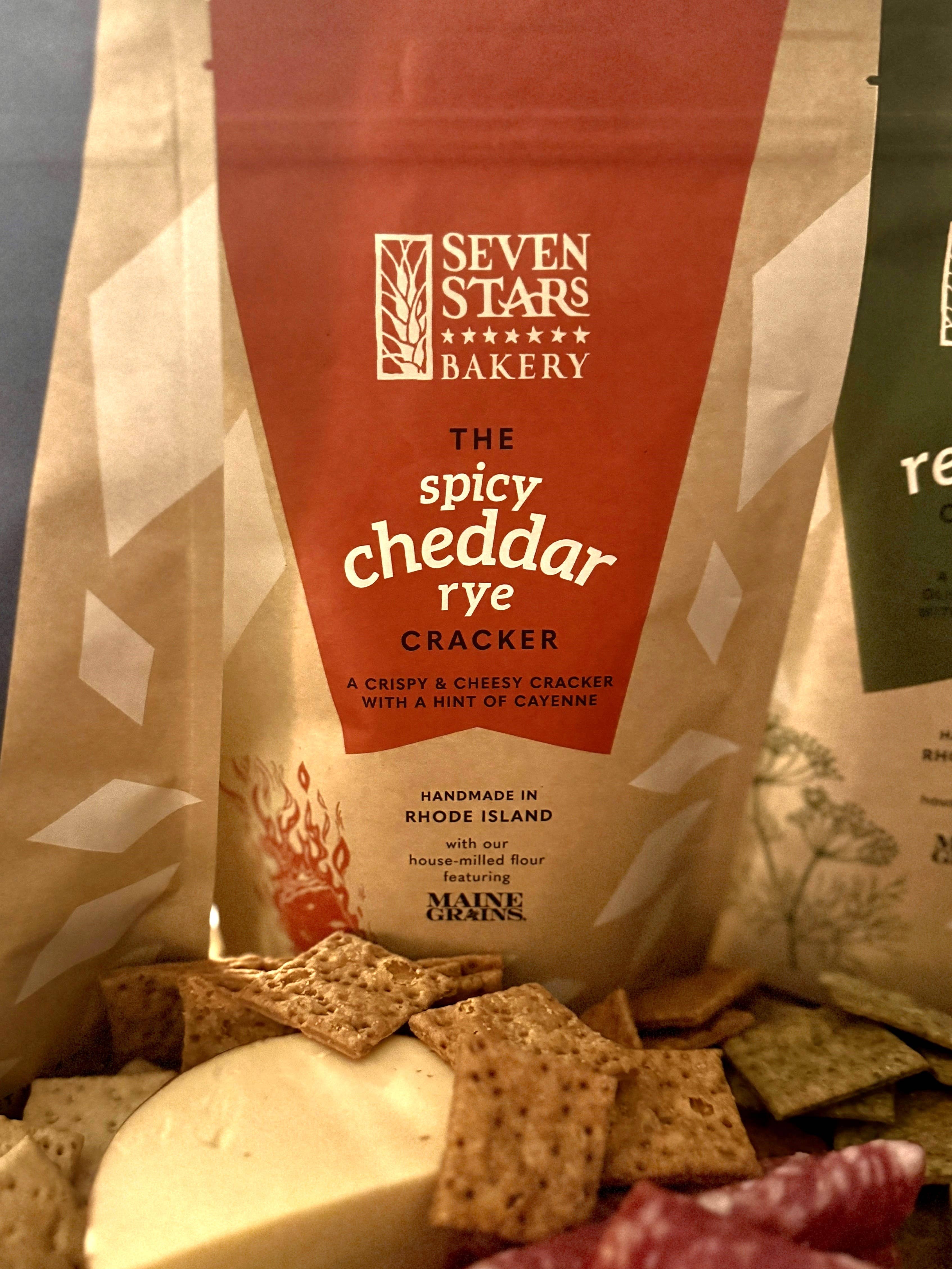 Seven Stars Bakery - Wholesale Crackers - The spicy cheddar rye cracker1