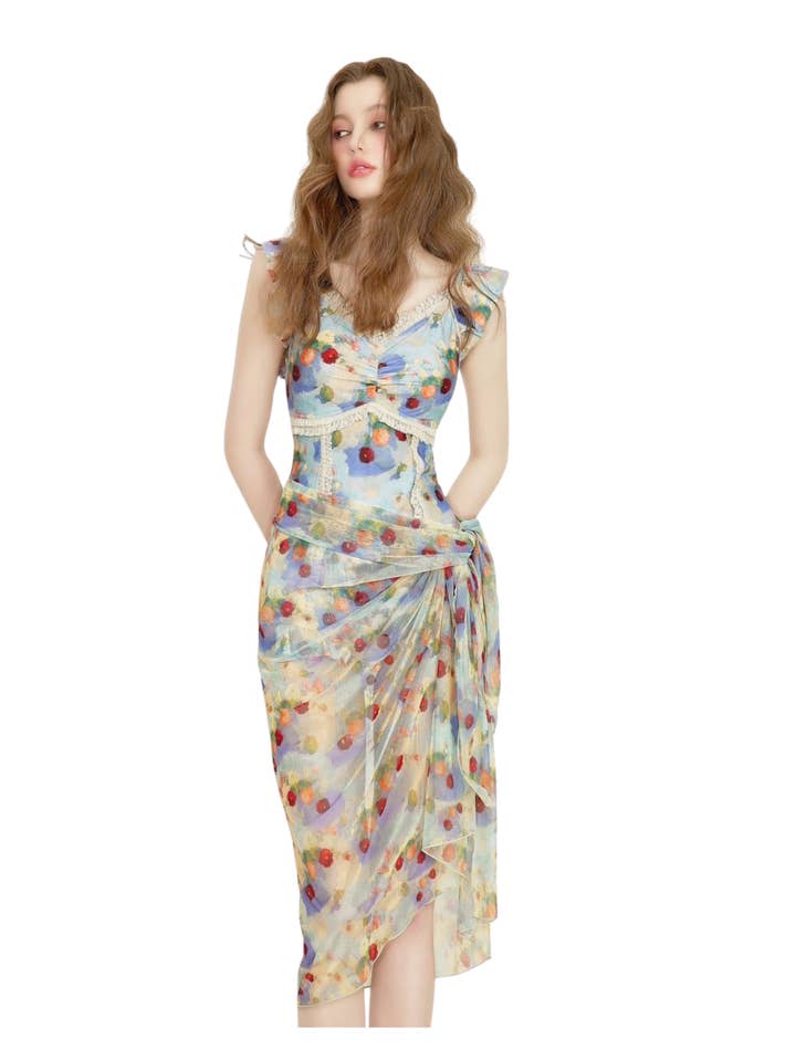 Multi Colored Sunberry Bloom Mommy & Me Set for wholesale on Faire13