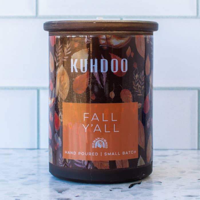 Candela natalizia in edizione limitata It's Fall Y'all da 6,5 once per la vendita all'ingrosso da parte di Kuhdoo
