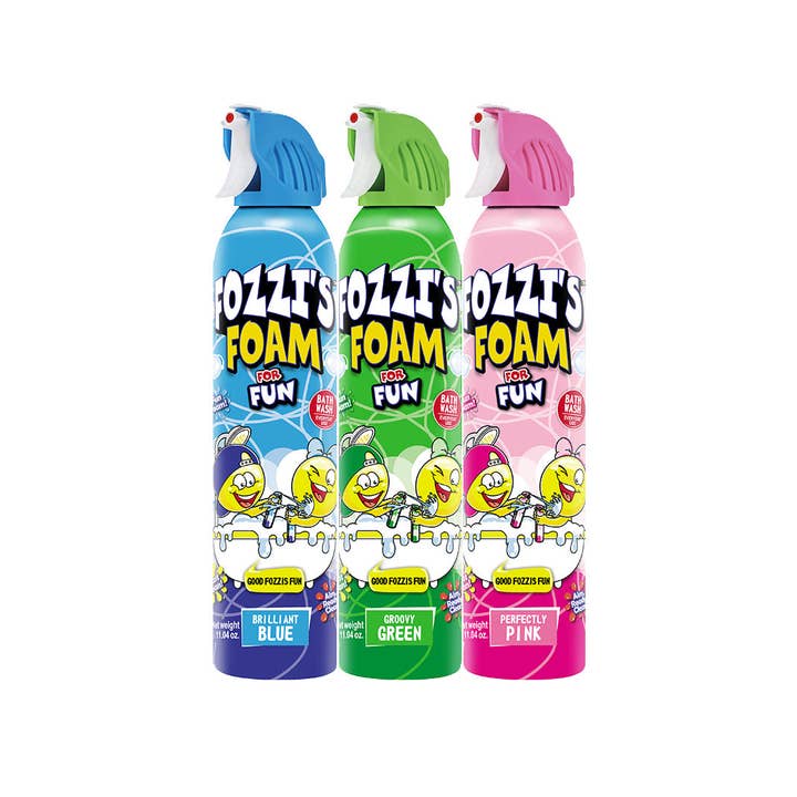 Fozzi’s Foam Spray - Wholesale Bubble Bath - 3-Pack Mixed Colors1
