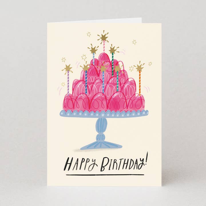 Studio Boketto - Wholesale Birthday card - Jelly Birthday Card | Happy Birthday Cards | Gold Foil Cards0