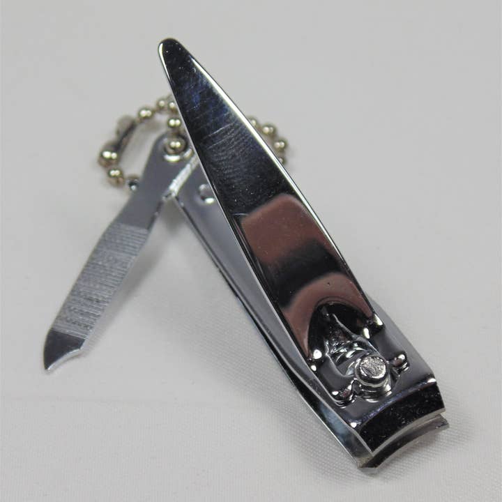 MAYA Cosmetics - Wholesale Nail Clipper/Scissor - Finger Nail Clippers (Jar of 72) w/ nail file and keychain2
