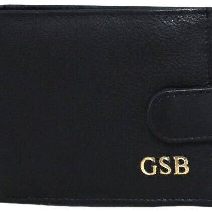 hide & chic - Wholesale Wallet – Women's - Personalized Monogrammed Wallet. Gold, Silver or Black Embossed. RFID Leather.2