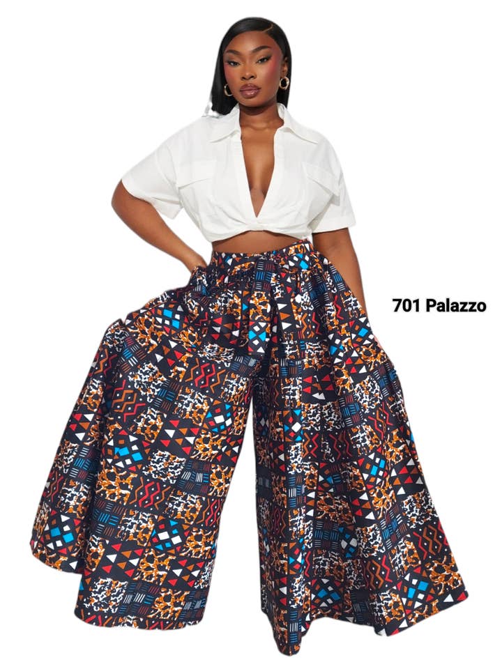 701 Palazzo Pant-Brown for wholesale by India Batik