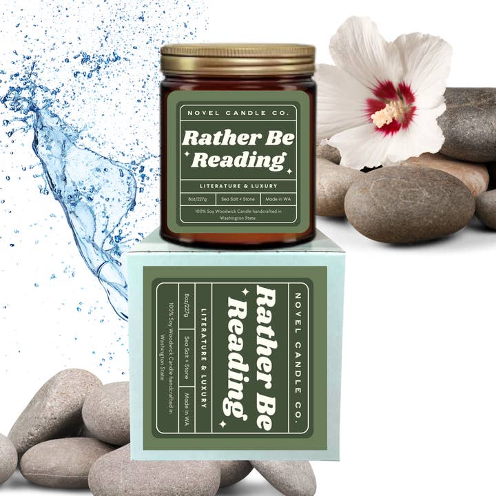Rather Be Reading for wholesale by Novel Candle Co