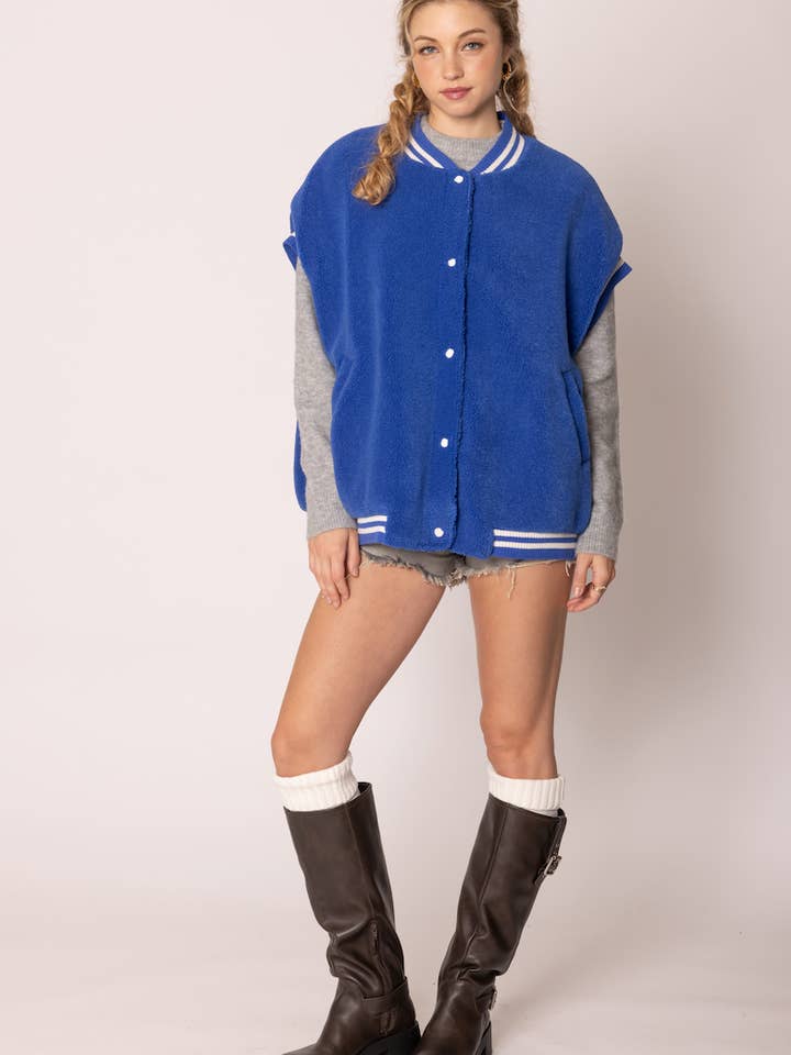 Do Everything In Love® - Wholesale Outerwear Vest - Women's - College Sherpa Vest11