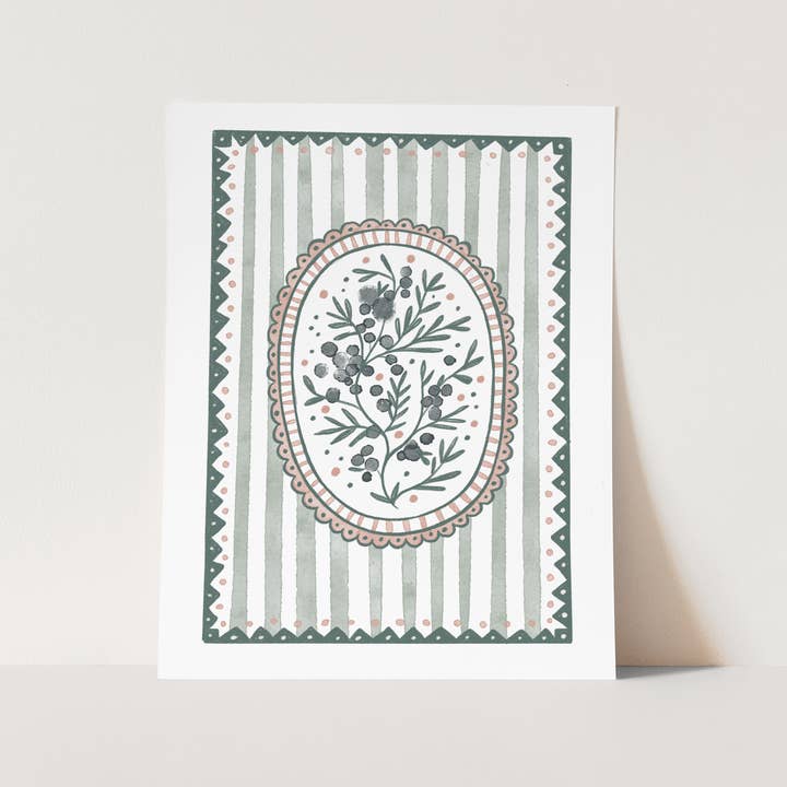 Myrtilles et dentelle pour la vente par Juniper Press