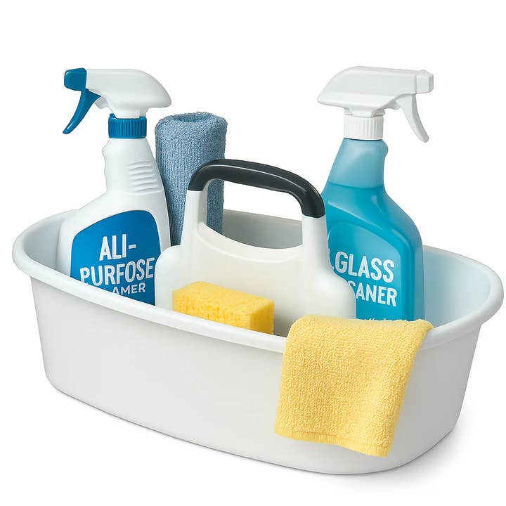 Grande caddy organizzatore multiuso bianco - 40,6x24,1x19 cm per la vendita all'ingrosso da parte di home mart goods