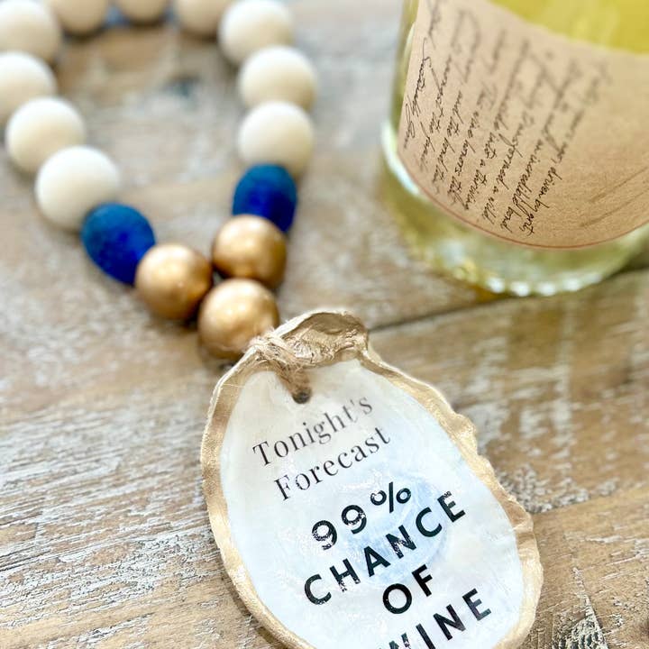 Coast and Cork - Wholesale Wine Charm - Tonight's Forecast 99% Chance of Wine - Beaded Bottle Charm4
