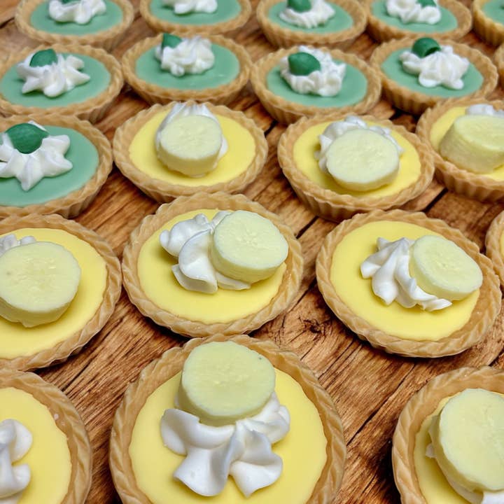 Banana Cream Pie and Keylime Pie Wax Melts for wholesale by Sugar and Spice Custom Creations