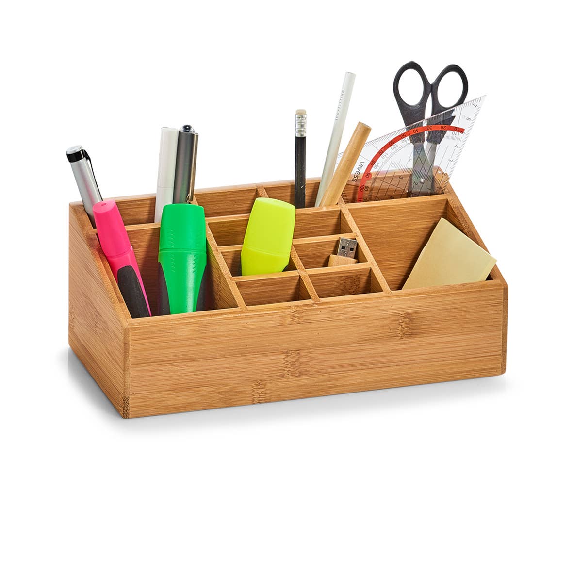 naturen Organisatör M. 12 fack, bambu för wholesale på Faire2