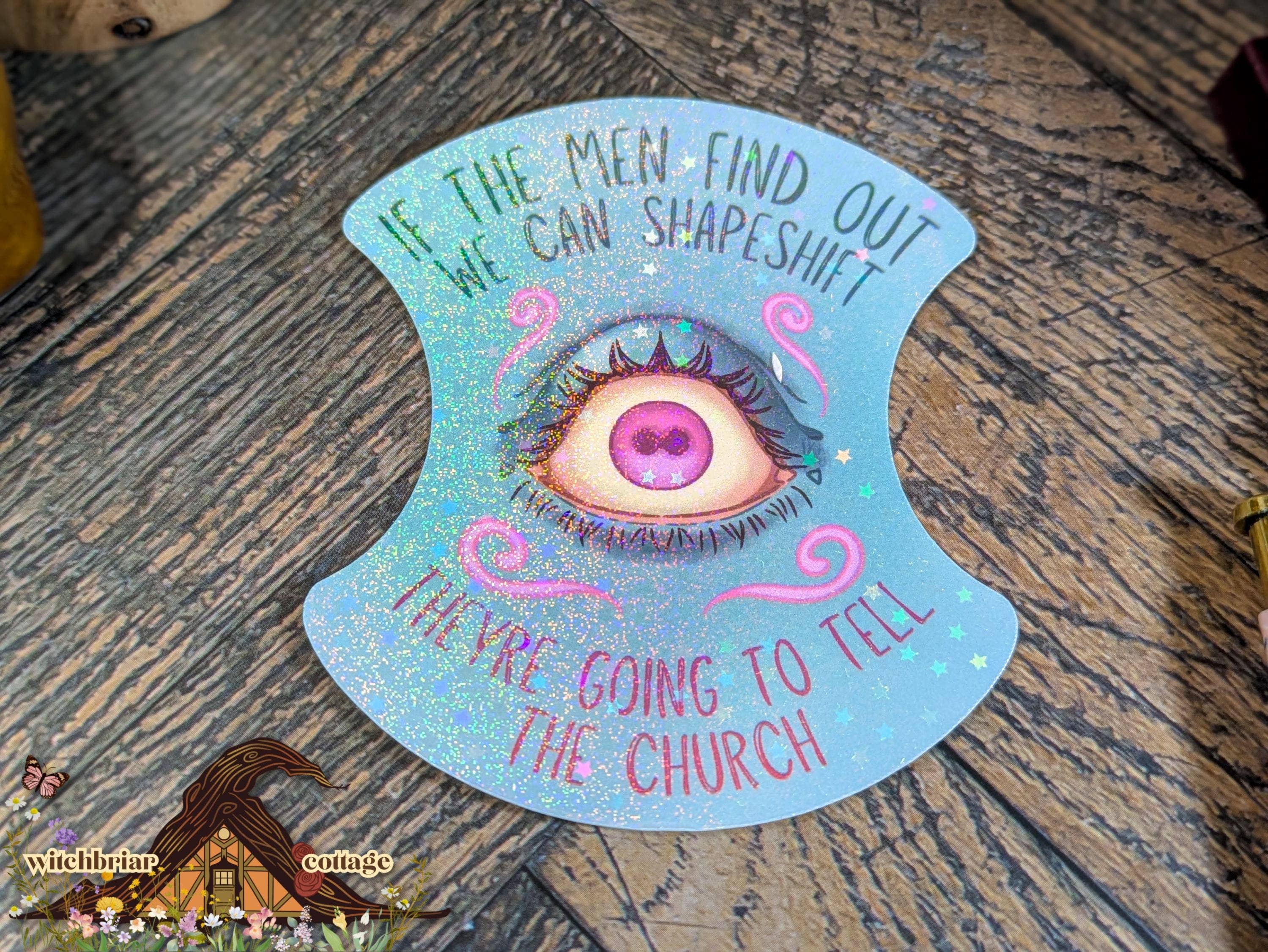 Witchbriar Cottage - Wholesale Sticker - Shapeshift Church Vinyl Sticker for Laptop/Water Bottle0