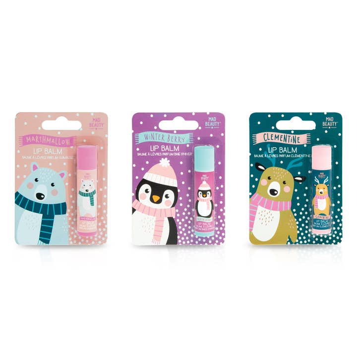 Mad Beauty USA LLC - Wholesale Lip Balm - Mad Beauty I Love Christmas Lip Balm Polar Bear - 12pc