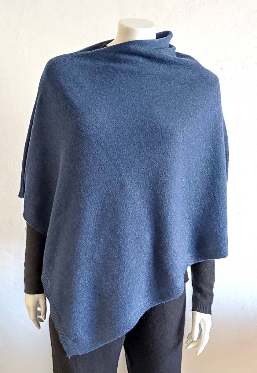 BenveCashmere - Wholesale Poncho - Women's - ONE SIZE FITS ALL PURE CASHMERE KNITTED PONCHO5