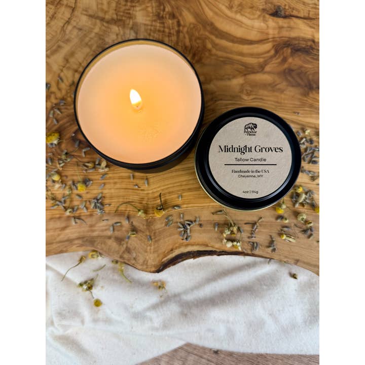 Tallow Candle - Midnight Groves for wholesale by Petrichor+Flame