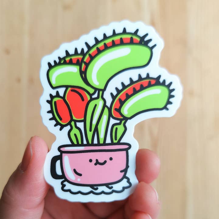 Venus FlyTrap vinylsticker voor wholesale door Home by Faith