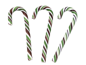 SWEDISHCANDY4U - Wholesale Candy Cane - CHRISTMAS CANES CHOC/MINT3.7440