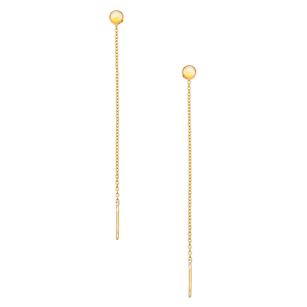 Heather Hawkins - Wholesale Dangle Earrings - Speedway Stud Thread Thru Earrings - 4mm - 14K Gold-Filled2