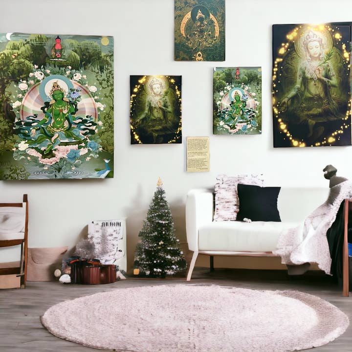 Tara Verde sobre tela 60x80 por atacado de Tra Cielo e Terra