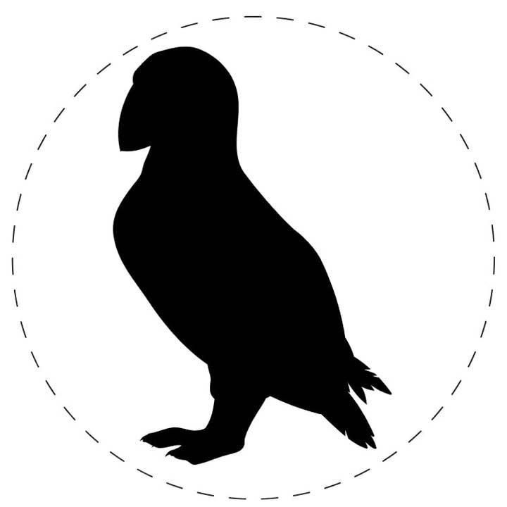 Puffin Bird Solid Rubber Stamp for Stamping Crafting Planners for wholesale by Sniggle Sloth