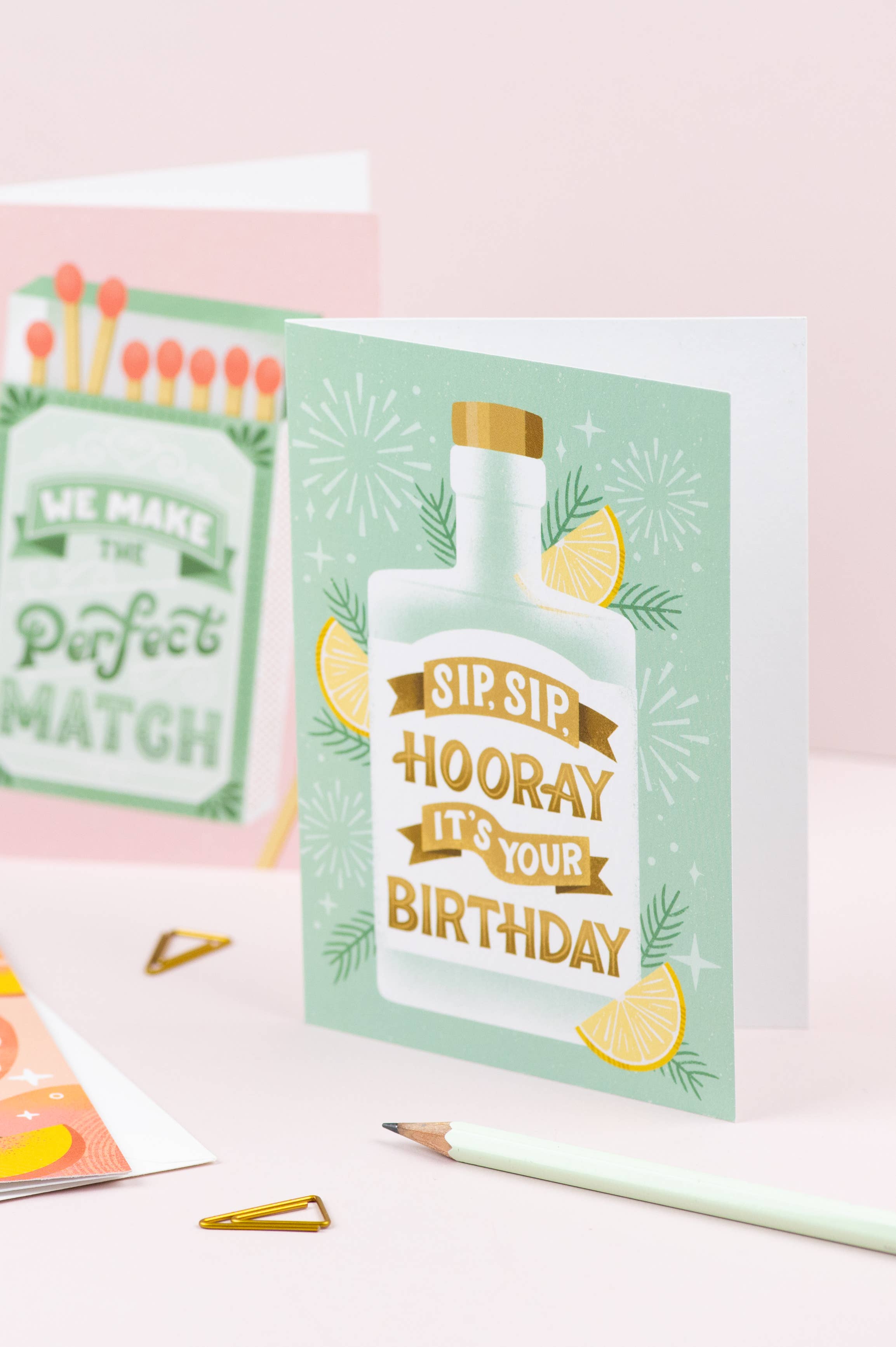 Ricicle Cards – wholesale Birthday card – Birthday Card – Sip Sip Hooray Drinks Design for Men2