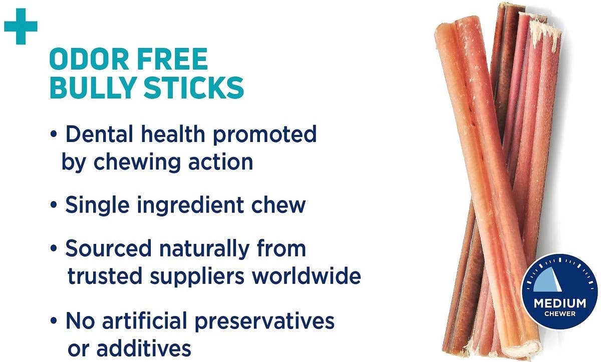Pet Palette Distribution - Wholesale Pet Bone/Rawhide - Dog - Barkworthies Bully Stick- Odor Free 4" (Net Wt. 4 oz SURP)3