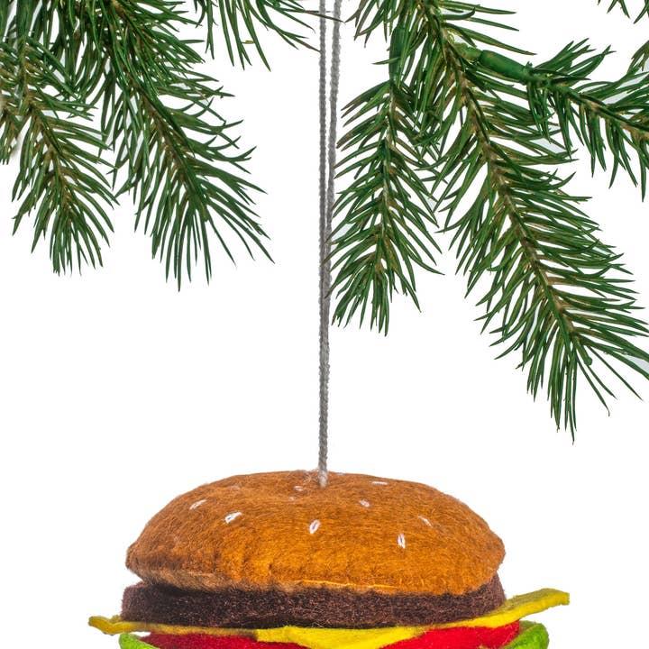 Silk Road Bazaar - Wholesale Ornament - Cheeseburger Ornament