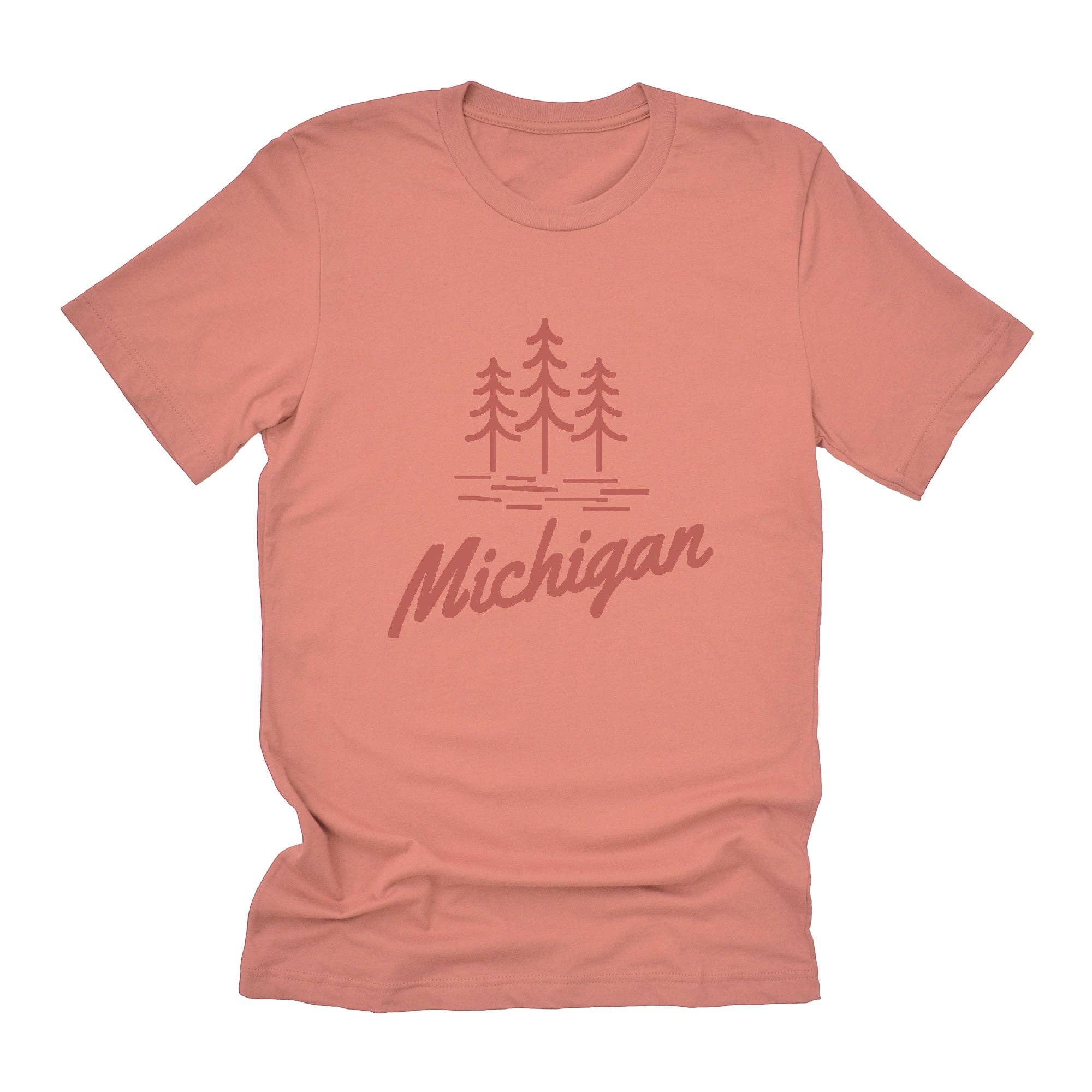 North & Pine - Wholesale T-Shirt (Graphic) - Unisex - State with Trees - Custom T-Shirt0
